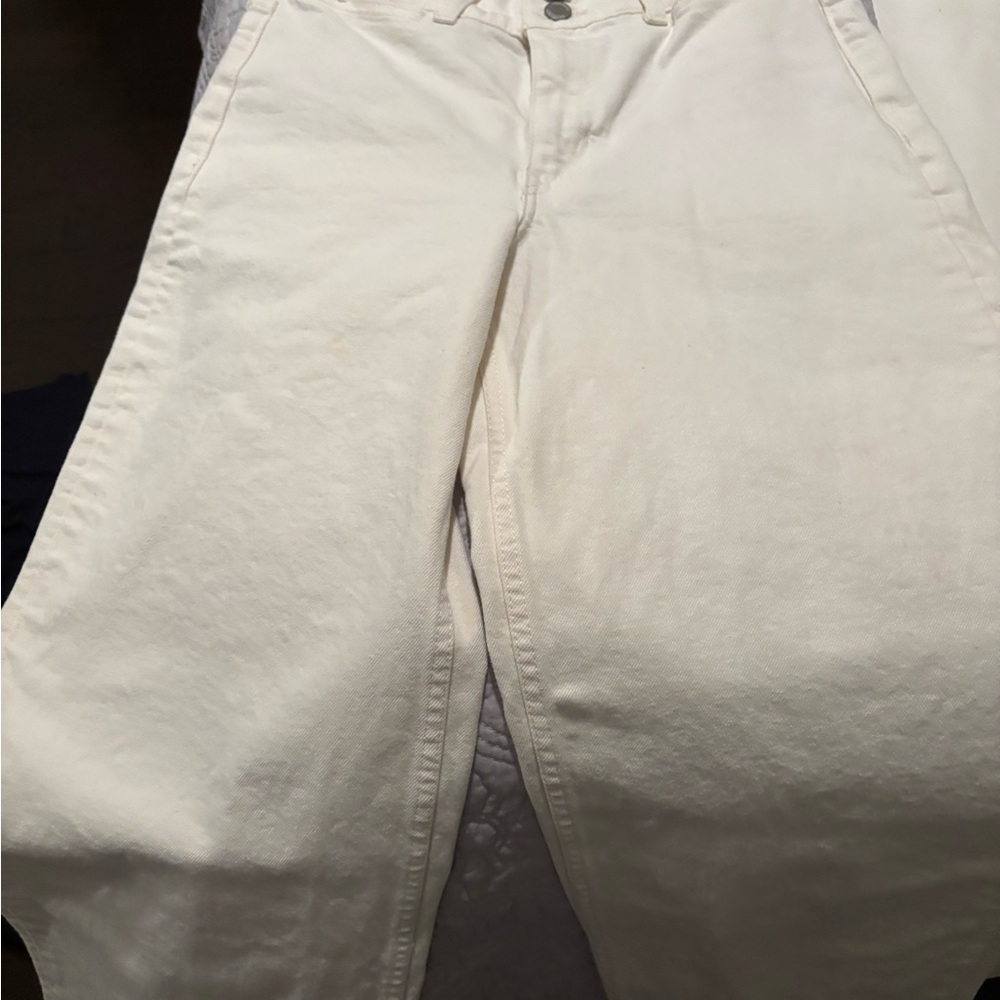 Banana Republic Cream Ankle & Cropped Jeans